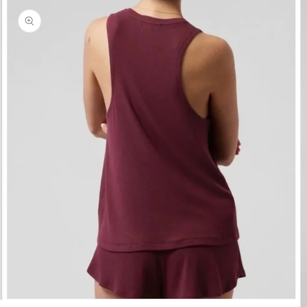 ATHLETA Well Rested Rib Sleep Tank Camisole Sz S - Picture 3 of 7